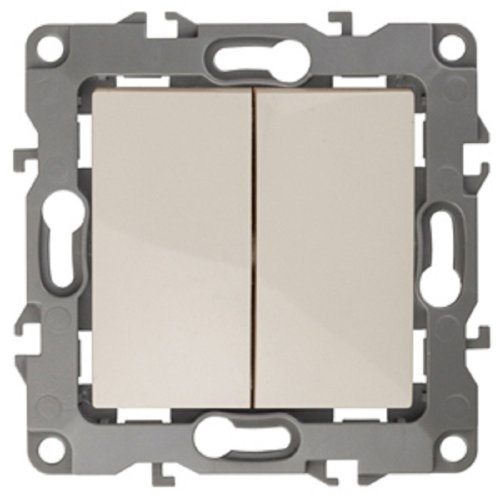 Выключатель без рамки Эра S12 2-кл 10А слоновая кость фото Выключатель без рамки Эра S12 2-кл 10А слоновая кость картинка